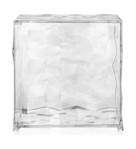 Kubus Optic mit Tür von Kartell transparent glasklar