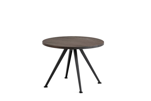 Couchtisch Pyramid Coffee Table 51 Höhe 44 cm Tischplatte Eiche smoked, Tischbeine schwarz, Hay