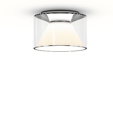 Deckenleuchte Drum Ceiling M LED Variante Glas M short mit Reflektor Serien Lighting