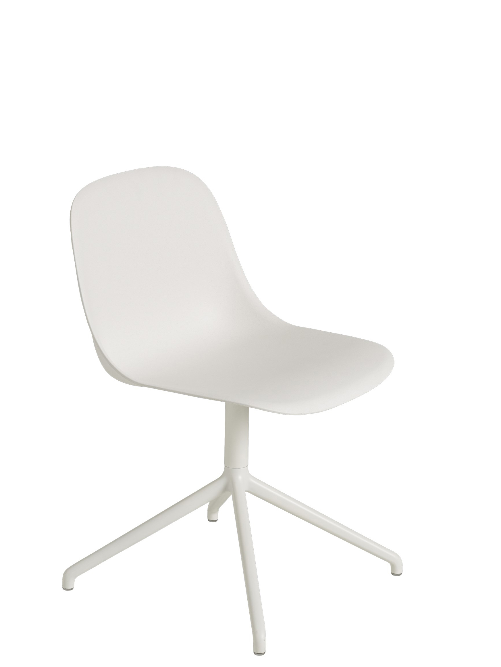 fiber side chair swivel base without return
